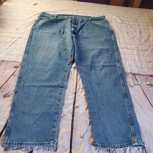 Maverick Lincoln Straight Leg Denim Blue Jeans Size 46X30 Pants Western Cowboy